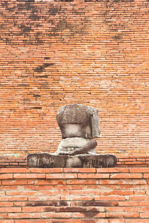 Buddha at Wat Mahathat, Ayutthayaの写真素材