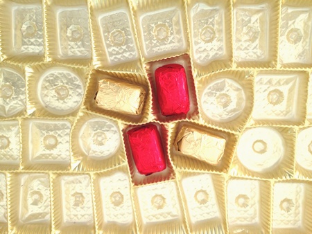 Chocolate remaining in the boxの素材