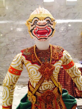 Hanuman puppet theater in Thailandの素材