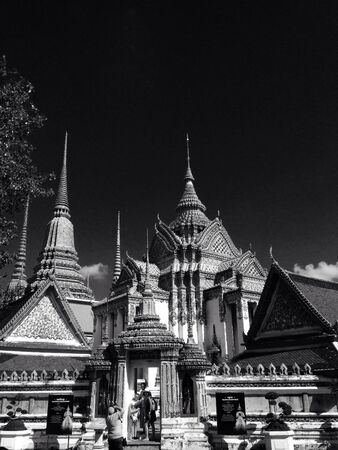 Wat Pho in black pictureの素材