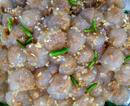 Sago dessert pork and peppersの素材