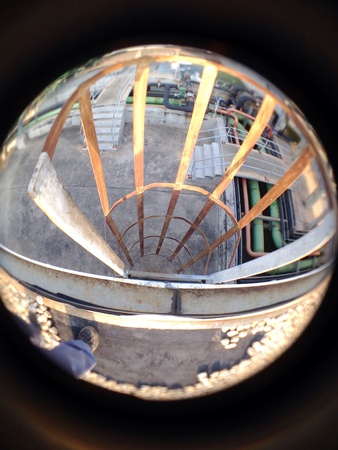 Iron staircase-up guard cover