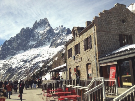 Mont Blanc the glacier long in Europe.の素材