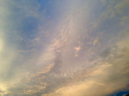 Sunlight, evening in the sky