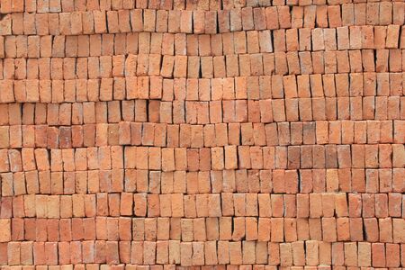 stacks of bricks waiting to be used for construction