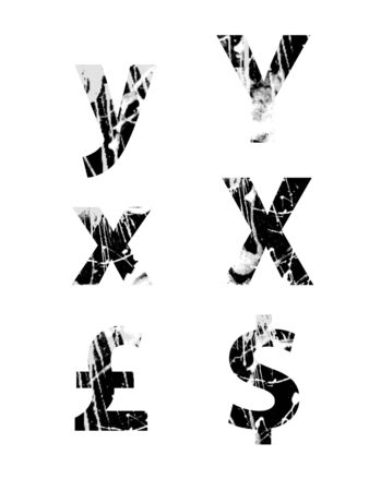 Grunge letterの写真素材