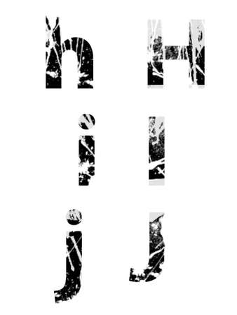 Grunge letterの写真素材