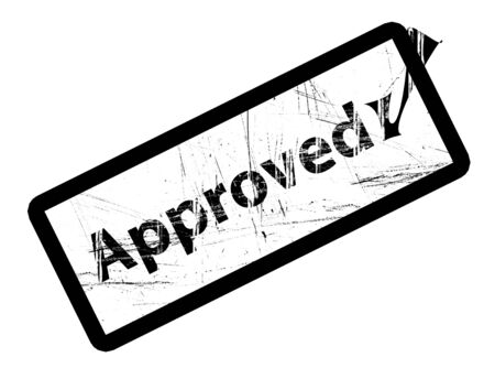 approved stampの写真素材