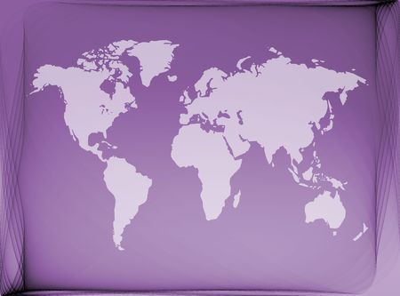 Abstract wave background with worldの写真素材