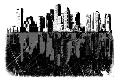 Illustration of cityの写真素材