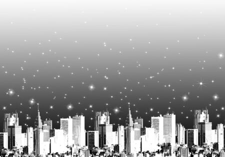 Illustration of cityの写真素材