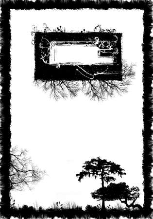 Grunge frameの写真素材