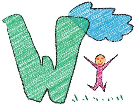 letter wの写真素材