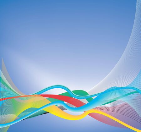 abstract wave  back groundの写真素材