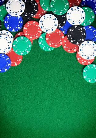 Casino gambling chips backgroundの写真素材