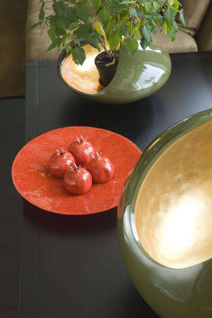 decorations on the tableの写真素材
