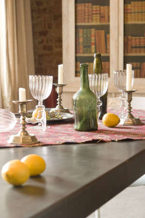     Table with dishes 