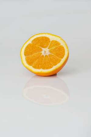 Fresh orange extreme close upの写真素材