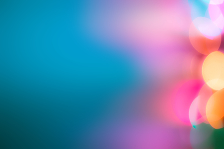 Blurred blue background with beautiful bokeh effect.