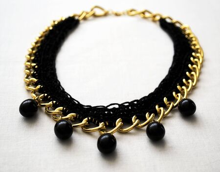 gold necklaceの写真素材