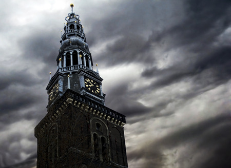 amsterdam churchの写真素材