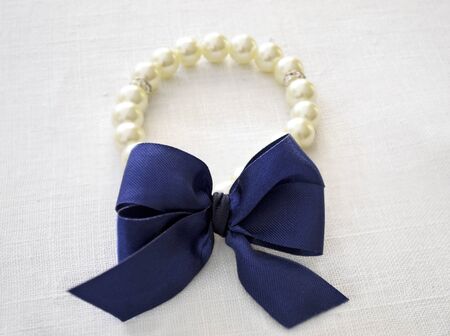 brecelet with bowの写真素材