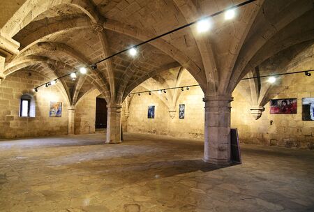 inside of Bellapais Abbey in Northern occupied Cyprus - Bellapais monastery
