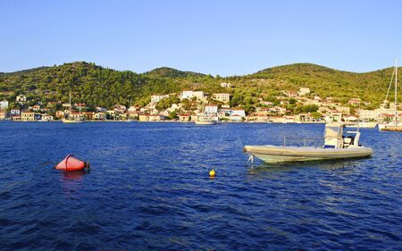 landscape of Vathy Ithaca Greece - Ionian islands Greeceの写真素材