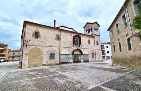 Holy Visitation church at the old city of Trikala Thessaly Greeceの写真素材
