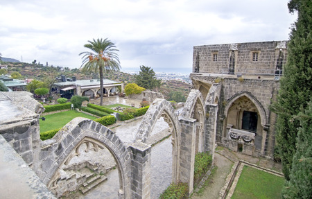 Bellapais Abbey in Northern Cyprus - Bellapais monastery - Cyprus landmarksの写真素材