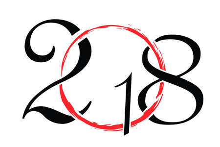 2018 illustration - Christmas - new year vectorのイラスト素材
