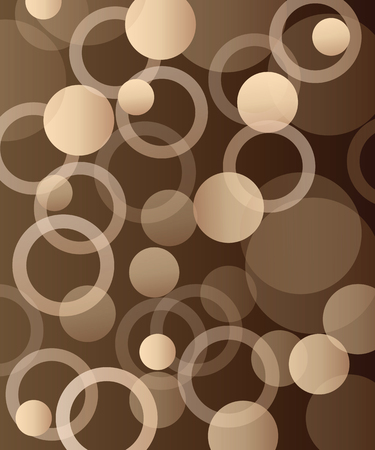 abstract brown pattern with circles vector illustration - abstract background - buggles themeのイラスト素材