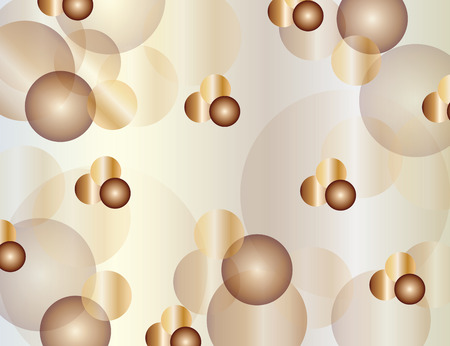 abstract background with bubble circles in brown colors - theme with bubblesのイラスト素材