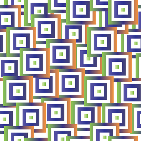 seamless pattern with abstract colorful squares vector - geometrical shapes patternのイラスト素材