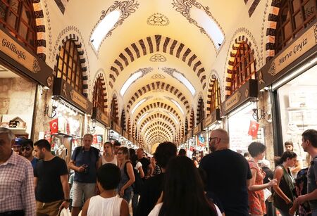 ISTANBUL TURKEY, SEPTEMBER 03 2019: the egyptian market in Istanbul Turkey. Editorial use.