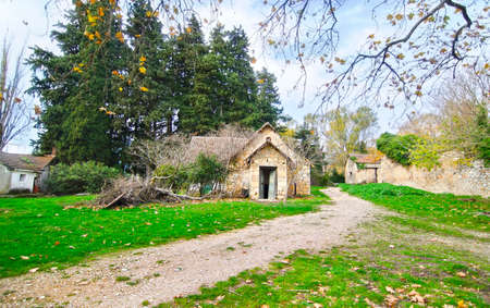 abandoned house of Tatoi Palace - the place where stayed the former greek Royal familyのeditorial素材