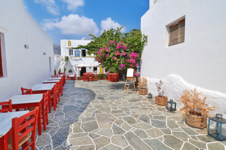 SIFNOS GREECE, 25 AUGUST 2016: traditional houses at Sifnos island Cyclades Greece. Editorial use.のeditorial素材