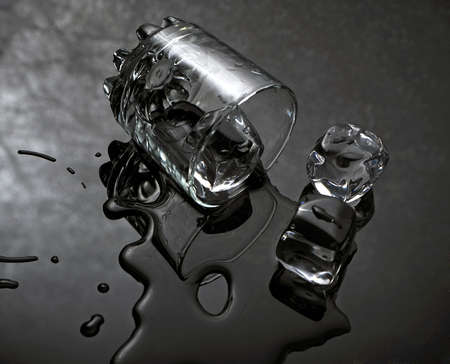 ice glassの写真素材