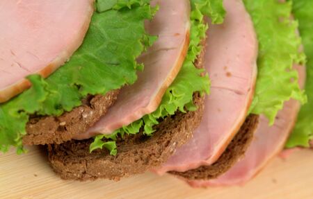 Ham canapeの写真素材