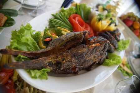 Sturgeon on Tableの写真素材