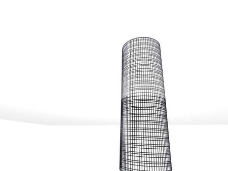Abstract architectural 3D construction. Concept - modern architecture and designing.の写真素材