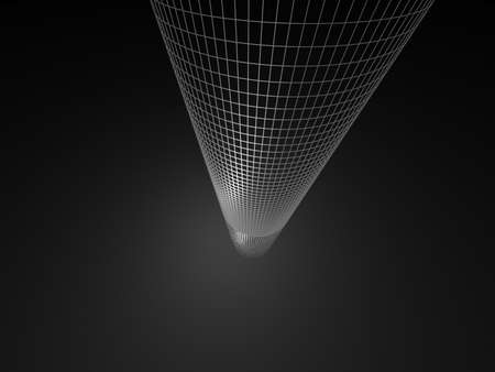 Abstract architectural 3D construction. Concept - modern architecture and designing.