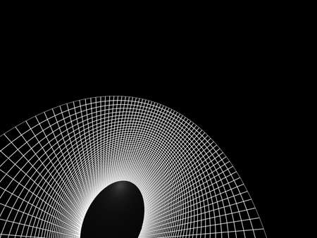 Abstract architectural 3D construction. Concept - modern architecture and designing.の写真素材