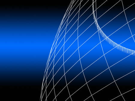 Abstract architectural 3D construction. Concept - modern architecture and designing.