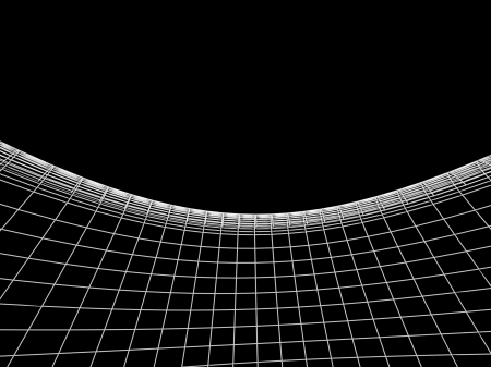 Abstract architectural 3D construction. Concept - modern architecture and designing.の写真素材