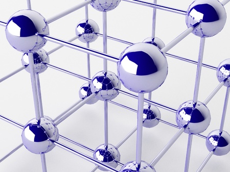High technology background. Molecular crystalline lattice.の写真素材