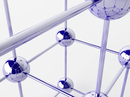 High technology background. Molecular crystalline lattice.の写真素材