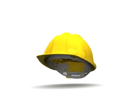Yellow Hard Hatの写真素材