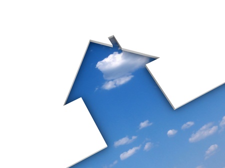 echo house metaphorの写真素材