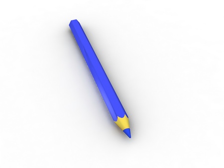 blue pencilの写真素材